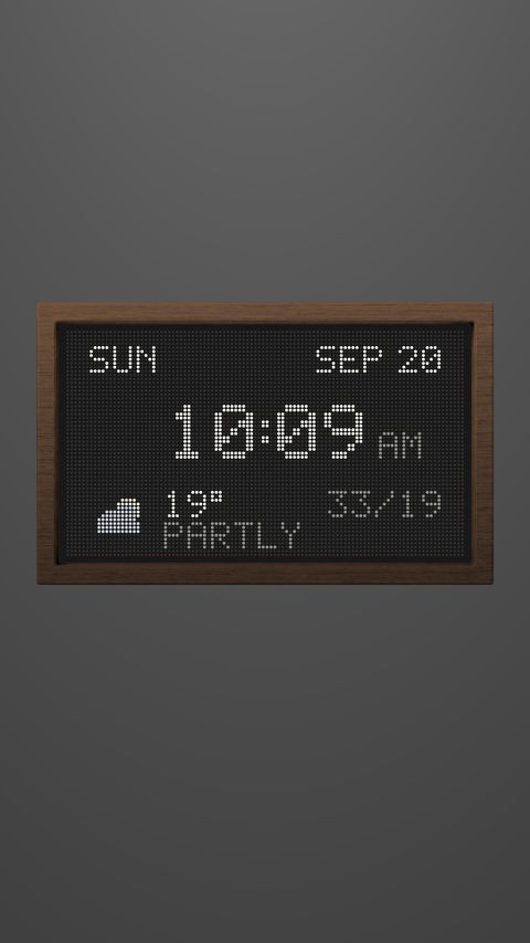 Beacon — led weather desk clock live wallpaper
