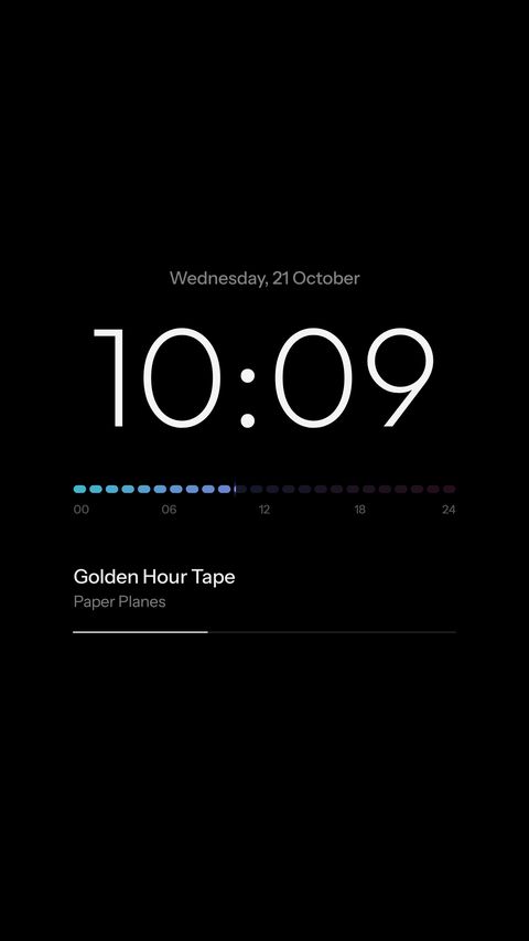 Day bar in the Slate look
