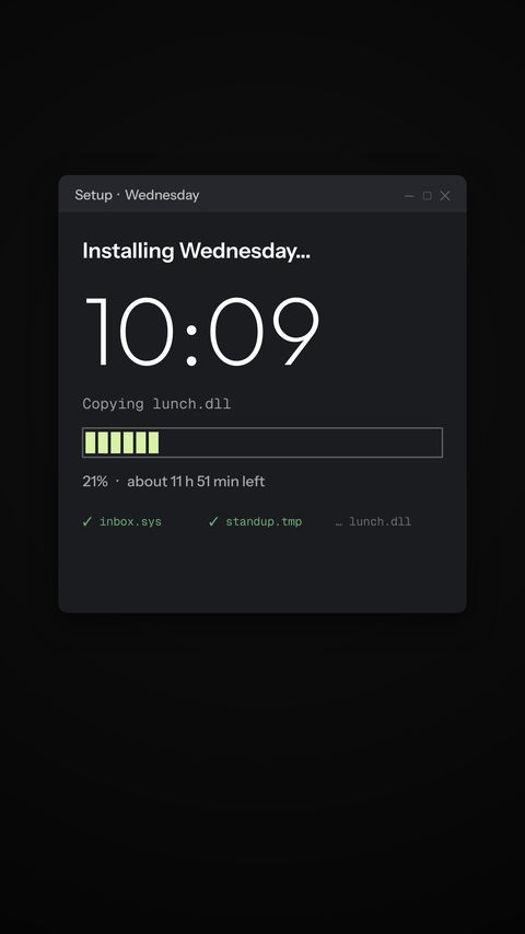 Installing today in the Moss look
