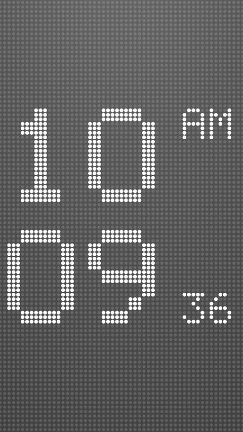 Marquee — dot matrix clock live wallpaper