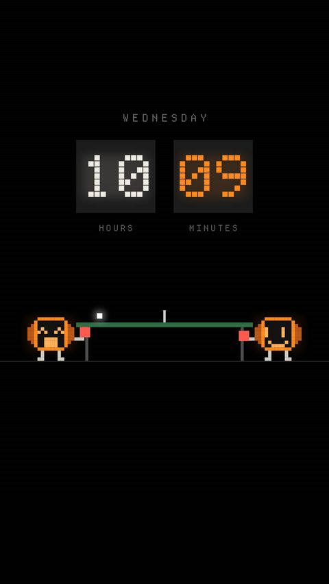Rally, ping pong clock live wallpaper