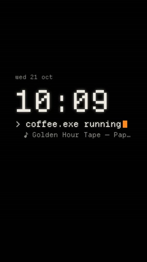 Status, terminal status clock live wallpaper