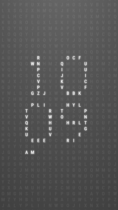 Typeset — letter clock live wallpaper