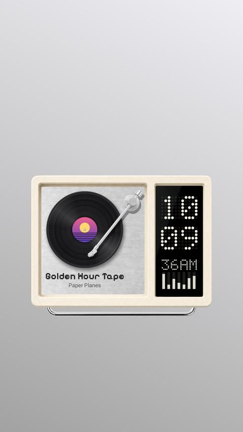 Vinyl — record player clock live wallpaper